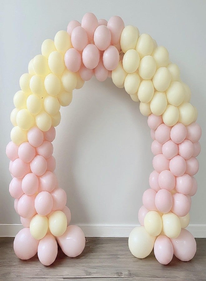 AMFIN (Pack of 50) Pastel Birthday Decoration Item Balloons - Pink & Yellow - Image 4